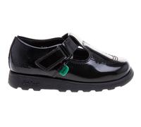 Kickers Infants Fragma T-Bar School Shoes Black