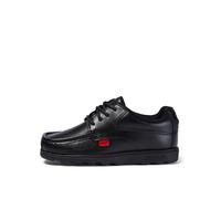 Kickers Junior/youth Fragma Leather Lace-up Shoe, Black, Size 3 Older Black