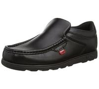 Kickers Youth Boy's School Shoe Fragma Moc Toe Strap Leather Black UK 6