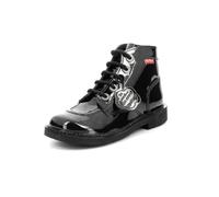 Kickers Kick Col Slouch Boots, Noir Vernis PERM 83, 3.5 UK