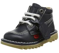 Kickers Kick Hi Classic Unisex-Child Trainers, Navy/White DK Blue/White, 12 UK Child