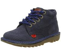 Kickers Kick Hi Cord Infant Boy's Leather Ankle Boot, Dark Blue, Size 8