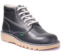 Kickers Mens Kick Hi Core Natural Leather Boots - (Navy Blue) Rubber - Size UK 8