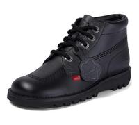 Kickers Kick Hi Core Womens Ladies All Black Chukka Ankle Boots Size UK 3-8