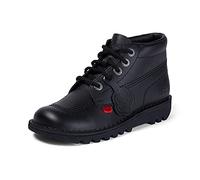 Kickers Youth Unisex Kick Hi Classic Ankle Boots | Extra Comfortable | Added Durability | Premium Quality, Black, 4 UK