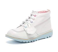 Kickers Kick Hi Fleur, Girls’ Ankle boots, White (White Wht), 2 (34 EU)