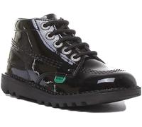 Kickers Kick Hi Kids Junior Casual Leather Boots With Zip UK Sizes 12 - 3