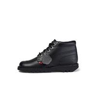 Kickers Kick Hi Leather Ankle Boots - Black, Black, Size 3, Women Black
