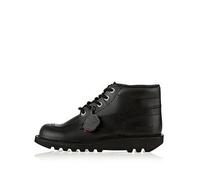 Kickers Kick Hi Leather Shoe, Black, Size 4 Older Black