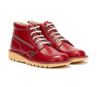 Kickers Classic Kick Hi M Mens Boots Red Leather Ankle Shoes Size 6-11