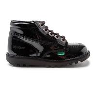 Kickers Kick Hi Niños I Core Negro Cuero Botas-UK 8 Niños