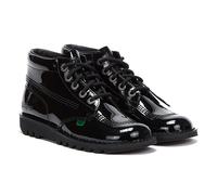 Kickers Kick Hi Womens Black Patent Boots UK 4 Black