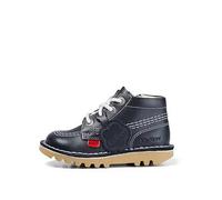 Kickers Infant Unisex Kick Hi Classic Ankle Boots with Zip | Extra Comfortable | Added Durability | Premium Quality, Dark Blue, 8 UK Child