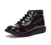Girl's Kickers Juniors Kick Hi Zip Patent Shoes (Black) - Size: K2.5