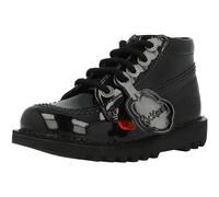 Girl's Kickers Juniors Kick Hi Zip Patent Shoes (Black) - Size: K2.5