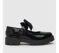 Kickers Kick Kori Mary Jane Bow Flats in Black UK 6 (EU 39)