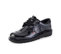 Kickers Kick Lo Core Patent Leather Shoe, Black, Size 5, Women Black