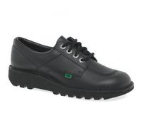Kickers Kick Lo M Core Mens Black Leather Work School Shoes Size 6-11