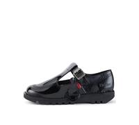 Kickers Kick Aztec Patent Womens Black Shoes-UK 4 / EU 37
