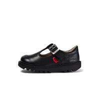 Kickers Kick T Bar Patent Leather Shoe, Black, Size 12 Younger Black