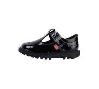 Kickers Kick T Patent Infants T-Bar Shoes Black