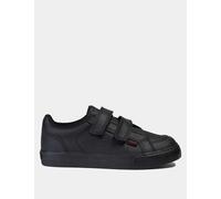 Kickers Kids' Leather Riptape School Shoes Black