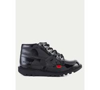Kickers Kids' Patent High Top School Shoes Black Patent