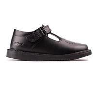 Kickers Infant Kopi Heart T-Bar Leather Shoe - Black - Size 10