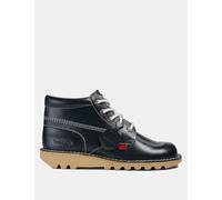 Kickers Leather Lace Up Casual Boots Navy