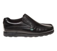 Kickers Men's Fragma Slip On Moc Toe Comfortable Leather Shoes, Black, 10.5 UK