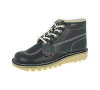 Kickers Mens Kick Hi Core Natural Leather Boots - (Navy Blue) Rubber - Size UK 8