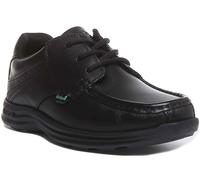 Kickers Reasan Lace 3 Eye Lace Up Shoes For Teen In Black Size UK 3 - 6