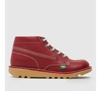 Kickers Red Kick Hi Zip Junior Boots UK 1 (EU 33)
