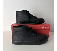 KICKERS Tonvi Hi Junior Black SIZE 4 Casual Shoes Brand New