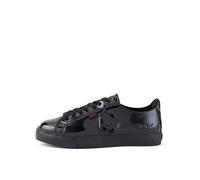 Kickers Tovni Lacer Girl's Black Leather Shoes, Size: 3