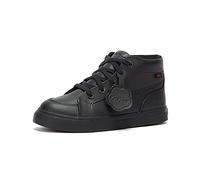 Kickers Junior Tovni Hi Leather Lace Up Boots - Black - 1