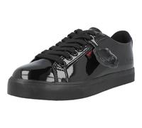 Kickers Tovni Lacer Black School Shoe Kids Sneaker Style Leather Upper