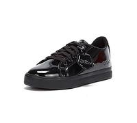 Girl's Kickers Juniors Tovni Patent Lacer Shoes (Black) - Size: K2.5