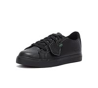 Kickers Unisex Kids Tovni Lacer Low-Top Trainers, School Shoes, Vegan Black, 13 UK Child