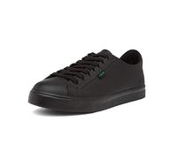 (UK 7) Kickers Black Leather Tovni Lacer Trainers