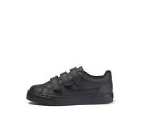 (UK 8 Infant) Kickers Infants Black Leather Tovni Trip Trainers