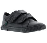 Kickers Tovni Twin Flex Boys Black Leather Shoes, Size: 11