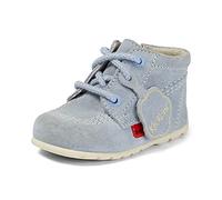 Kickers Unisex Baby Kick Hi Ankle Boots with Zip | Extra Flexibility For | Easy On And Off, Blue, 3 UK Child