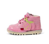 Kickers Unisex Baby Kick HI Fruit Patent Leather Ankle Boot, Pink, 9 UK Child