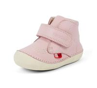 Kickers Unisex Baby Softer Hi Boots | Soft Sole | Easy Fasten | Comfortable | Cushioned, Light Pink, 2 UK Child