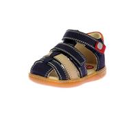 Kickers Unisex Kid's Kick Pod Sandal, Navy Beige Orange, 6 UK Child