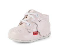 Kickers Unisex Kick Hi Ankle Boots with Zip | Extra Flexibility for | Easy, Baby Pink, 3 UK Child