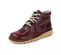 Kickers M Kick Hi Mens Red Leather Ankle Boots Size 6-11