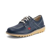 Kickers Unisex Kick Lo Shoes | Extra Comfortable | Added Durability | Premium Quality, Navy, 10.5 UK
