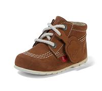 Kickers Unisex Kid's Kick Hi Classic Ankle Boots with Zip | Extra Comfortable | Added Durability | Premium Quality School Shoes, Tan, 13 UK Child